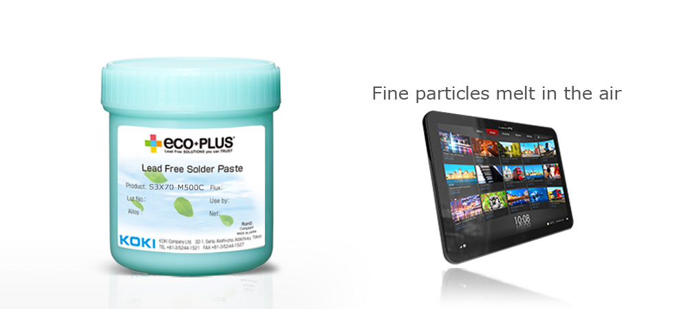Fine particles melt in the air